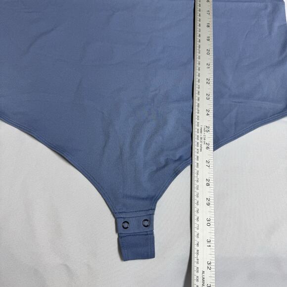 SO Seamless Short Sleeve Scoopneck Bodysuit Nile Lily Blue Junior's Plus Size 3X - Picture 5 of 9